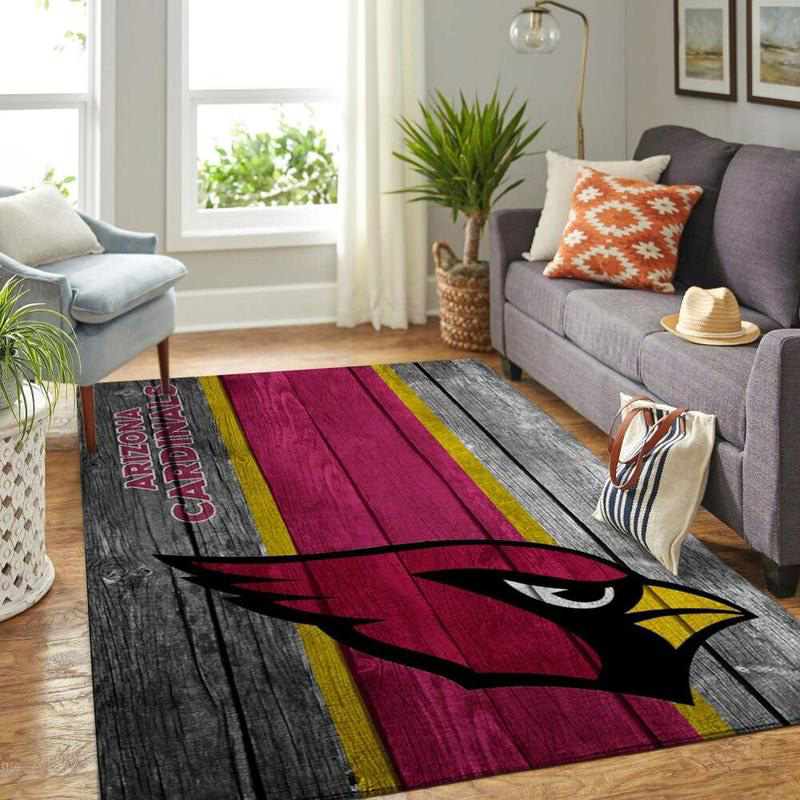Arizona Cardinals Rug NFL Area Rug Kitchen Rug Indoor Rug Rectangle Carpet