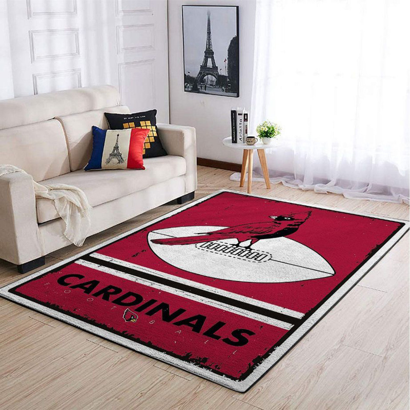 Arizona Cardinals Area Rug NFL Area Rug Bedroom Area Rug Indoor Indoor Rugs Rectangle Carpet