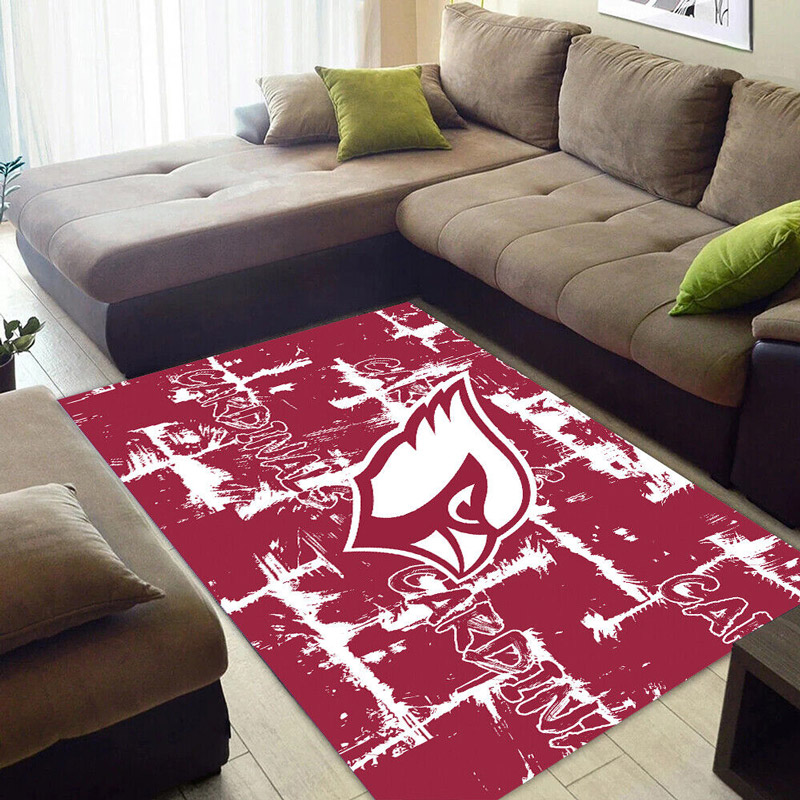 Arizona Cardinals Rug NFL Area Rug Dining Room Rugs Indoor Indoor Rug Rectangle Carpet