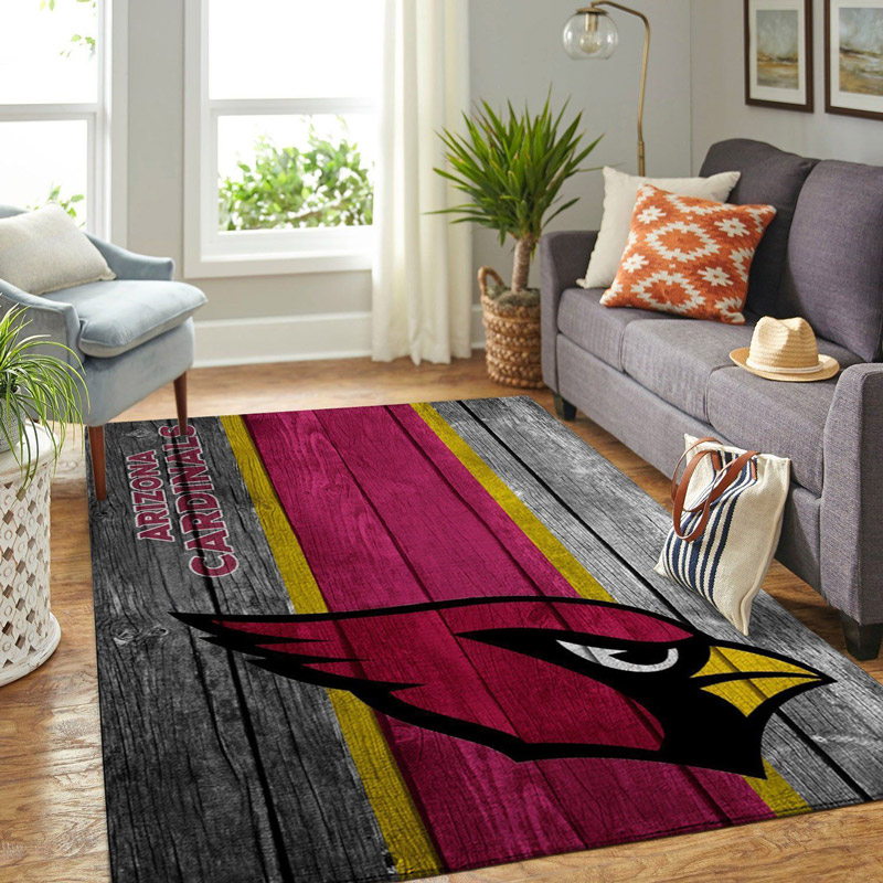 Arizona Cardinals Rug NFL Area Rug Living Room Rug Indoor Indoor Rugs Rectangle Carpet