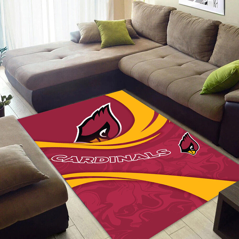 Arizona Cardinals Rug NFL Area Rug Bathroom Rug Indoor Rugs Rectangle Carpet