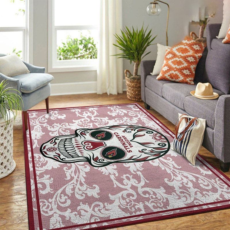 Arizona Cardinals Area Rug NFL Area Rug Bedroom Rug Indoor Rugs Rectangle Carpet