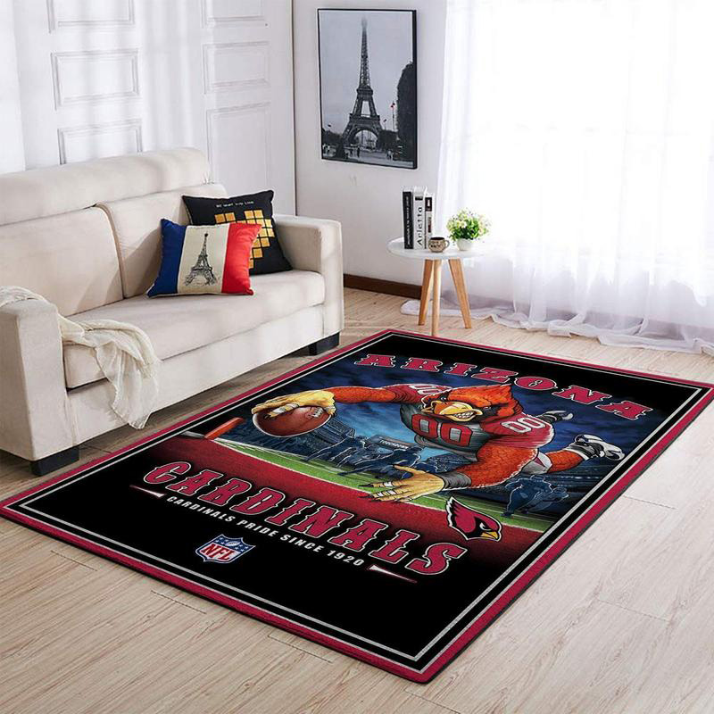 Arizona Cardinals Area Rug NFL Area Rug Kitchen Rug Indoor Rug Rectangle Carpet