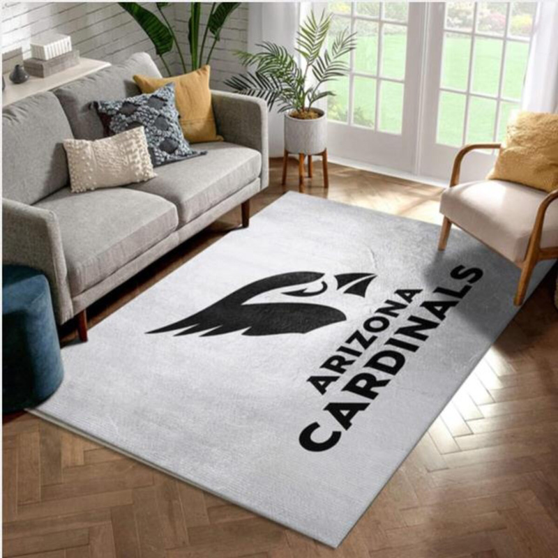 Arizona Cardinals Area Rug NFL Area Rug Dining Room Rug Indoor Indoor Rug Rectangle Carpet