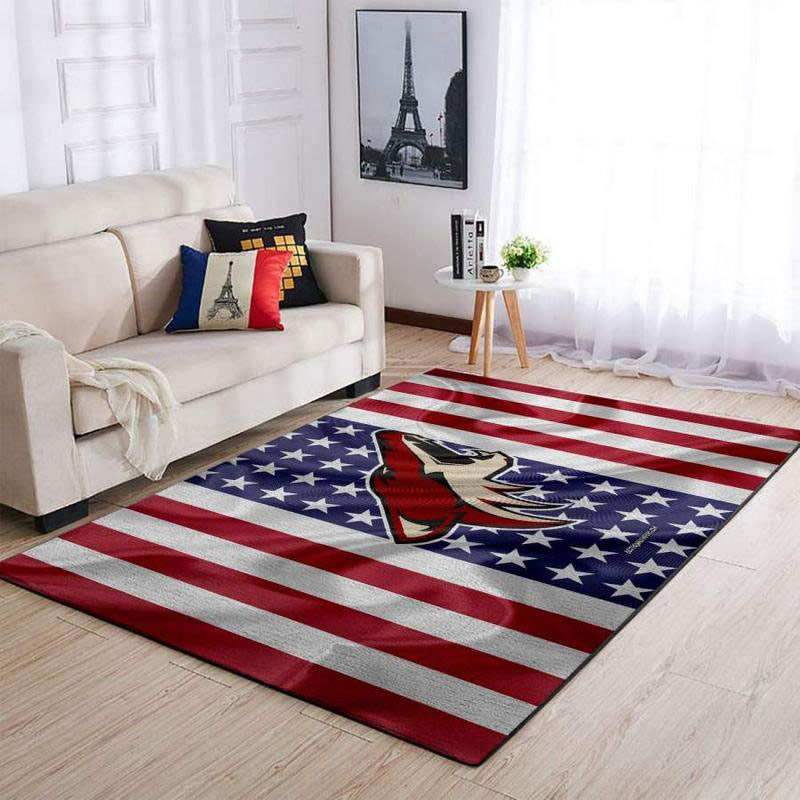 Arizona Coyotes Area Rug NHL Area Rug Bathroom Rugs Indoor Indoor Rugs Rectangle Carpet