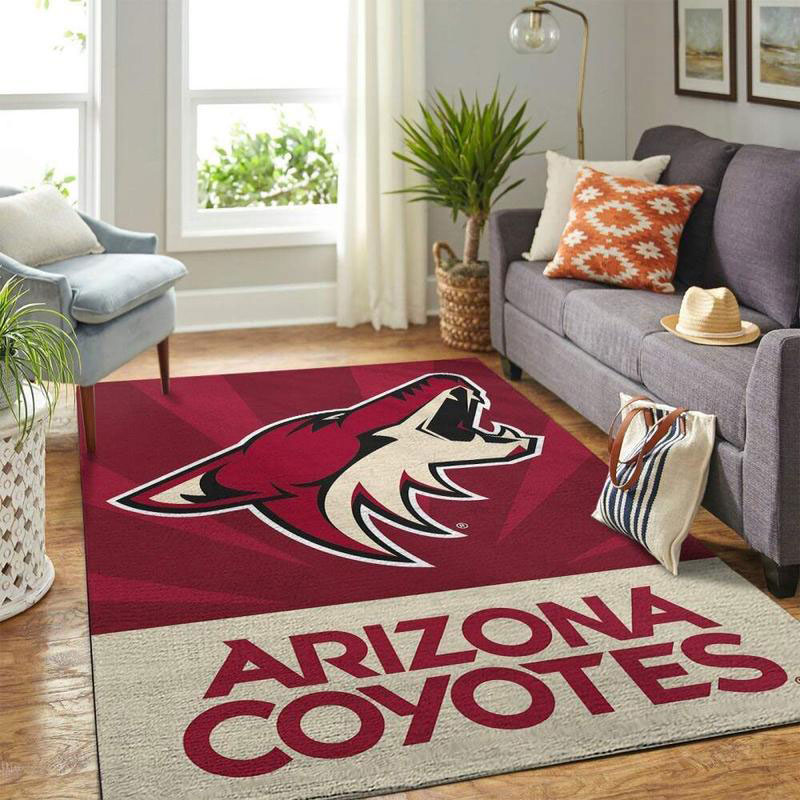 Arizona Coyotes Rug NHL Area Rug Living Room Rug Indoor Rug Rectangle Carpet