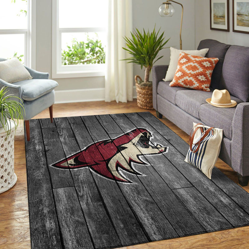 Arizona Coyotes Area Rug NHL Area Rug Bedroom Area Rug Indoor Rug Rectangle Carpet