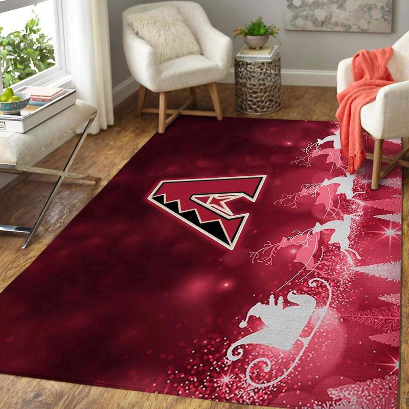 Arizona Diamondbacks Area Rug MLB Area Rug Kitchen Rug Indoor Indoor Rugs Rectangle Carpet