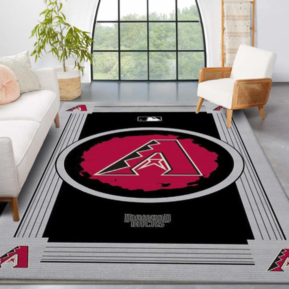Arizona Diamondbacks Rug MLB Area Rug Living Room Rug Indoor Indoor Rugs Rectangle Carpet