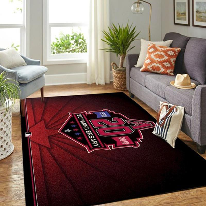 Arizona Diamondbacks Area Rug MLB Area Rug Living Room Area Rug Indoor Rugs Rectangle Carpet