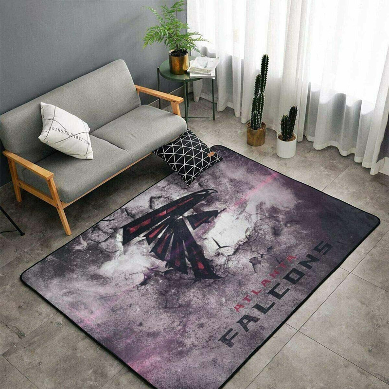 Atlanta Falcon Area Rug NFL Area Rug Dining Room Rugs Indoor Indoor Rug Rectangle Carpet