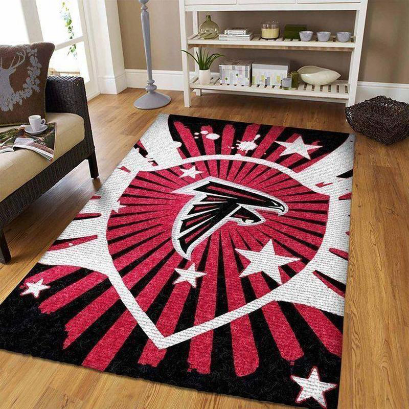 Atlanta Falcon Rug NFL Area Rug Bedroom Rug Indoor Indoor Rug Rectangle Carpet