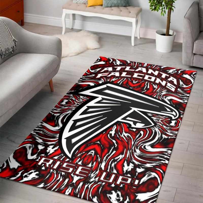 Atlanta Falcon Area Rug NFL Area Rug Bathroom Rugs Indoor Rugs Rectangle Carpet