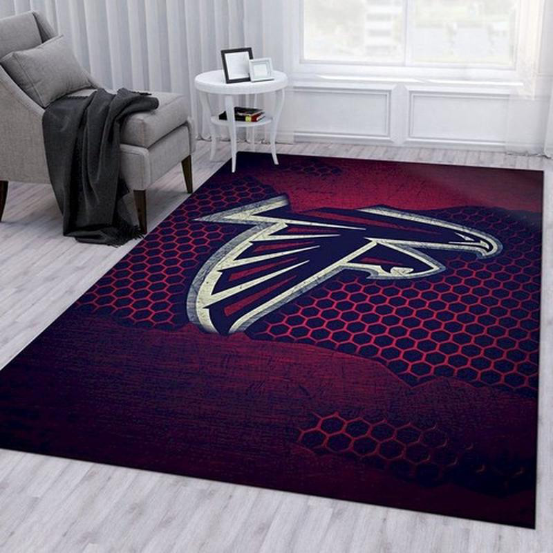 Atlanta Falcon Rug NFL Area Rug Living Room Rug Indoor Rugs Rectangle Carpet