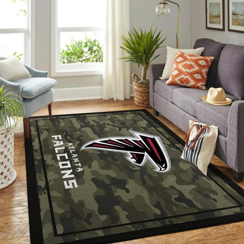 Atlanta Falcon Area Rug NFL Area Rug Bathroom Rugs Indoor Indoor Rug Rectangle Carpet
