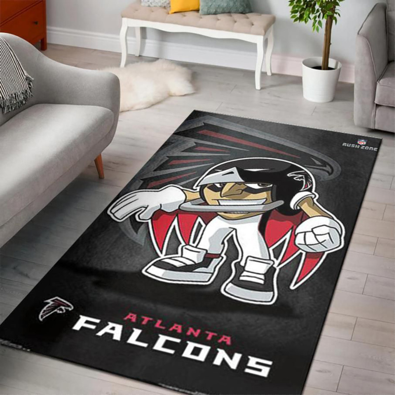 Atlanta Falcon Rug NFL Area Rug Living Room Area Rug Indoor Rugs Rectangle Carpet