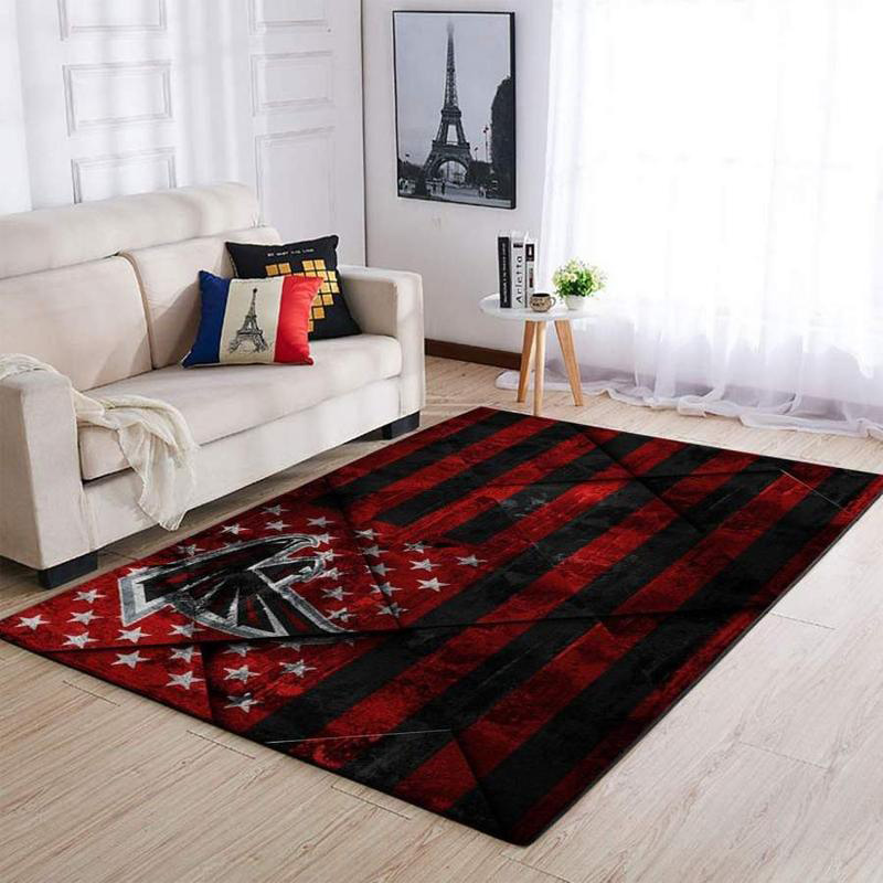 Atlanta Falcon Rug NFL Area Rug Living Room Rug Indoor Rugs Rectangle Carpet