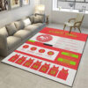 atlanta hawks rug living room carpet regtangle carpet floor decor home decor ver 30