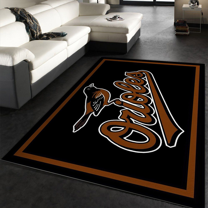 Baltimore Rug MLB Area Rug Dining Room Rugs Indoor Indoor Rug Rectangle Carpet