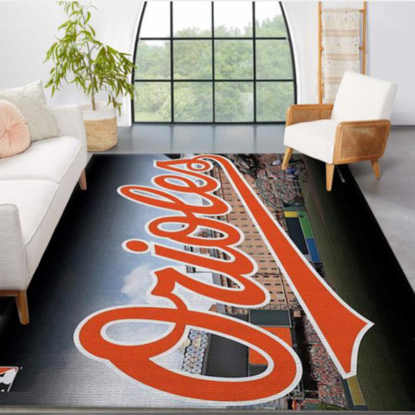 Baltimore Area Rug MLB Area Rug Living Room Area Rug Indoor Indoor Rugs Rectangle Carpet