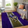 baltimore ravens area rug bathroom rug floor rug regtangle carpet home decor ver 143