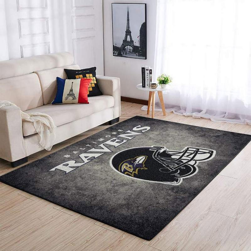 Baltimore Ravens Area Rug NFL Area Rug Dining Room Rugs Indoor Rugs Rectangle Carpet