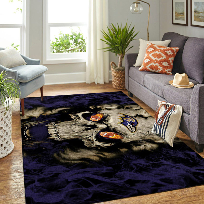 Baltimore Ravens Area Rug NFL Area Rug Bathroom Rugs Indoor Rug Rectangle Carpet