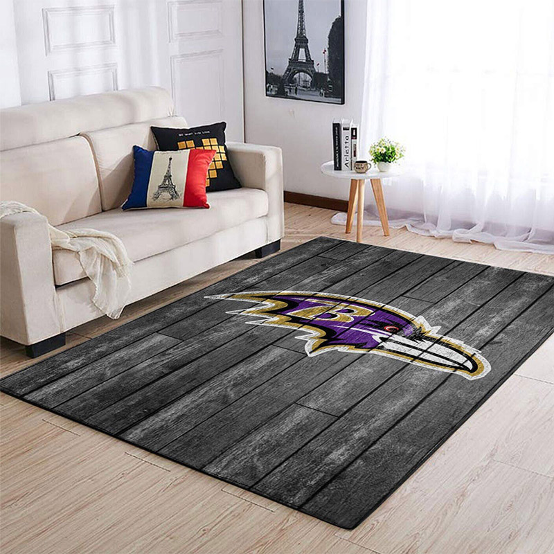 Baltimore Ravens Area Rug NFL Area Rug Living Room Rug Indoor Rugs Rectangle Carpet