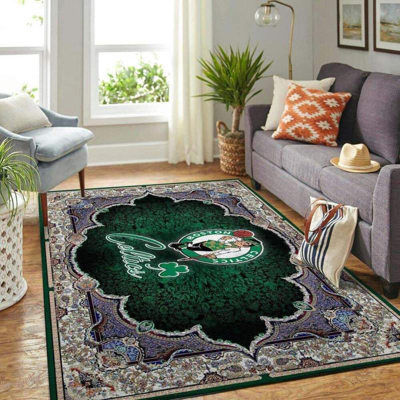 Boston Celtics Rug NBA Area Rug Kitchen Rug Indoor Rugs Rectangle Carpet