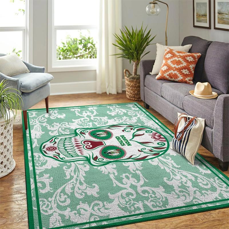 Boston Celtics Area Rug NBA Area Rug Bathroom Rugs Indoor Rugs Rectangle Carpet