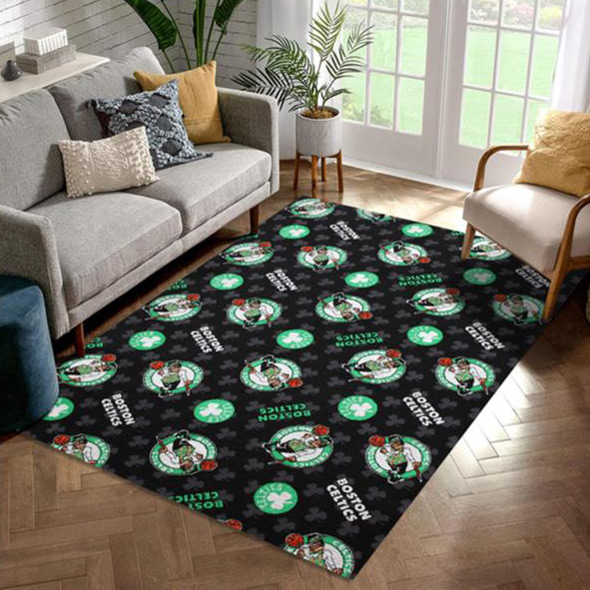 Boston Celtics Rug NBA Area Rug Bedroom Rug Indoor Rug Rectangle Carpet