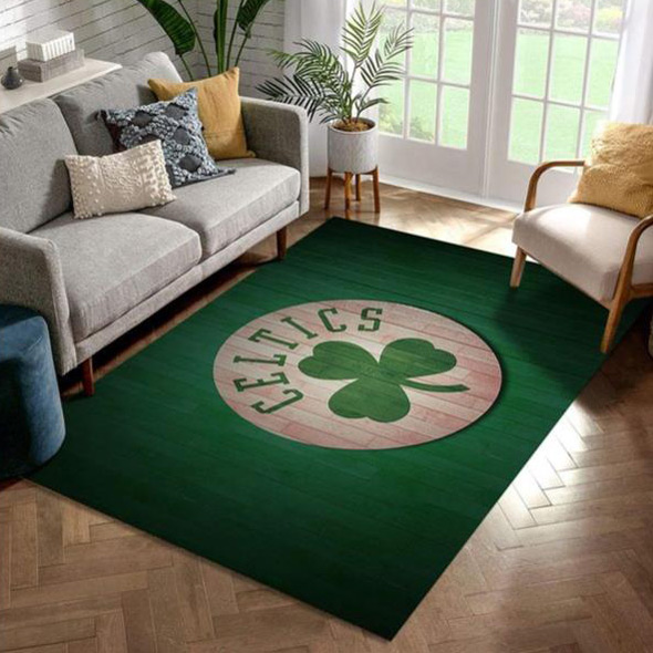 Boston Celtics Rug NBA Area Rug Dining Room Rugs Indoor Rug Rectangle Carpet