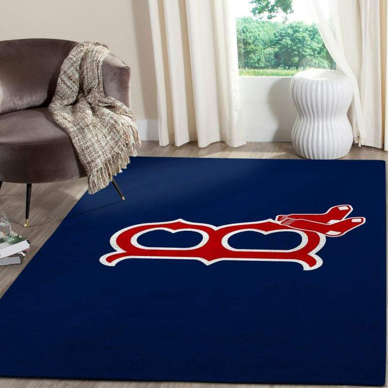 Boston Red Sox Rug MLB Area Rug Kitchen Rug Indoor Rug Rectangle Carpet