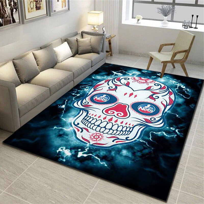 Brooklyn Nets Area Rug NBA Area Rug Living Room Rug Indoor Rug Rectangle Carpet