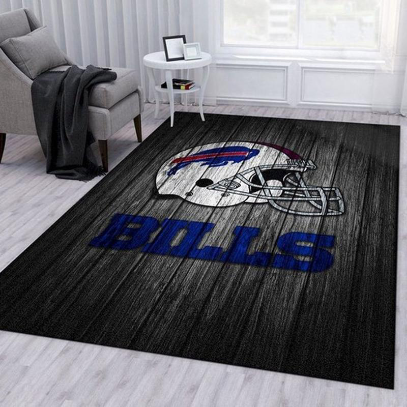 Buffalo Bills Area Rug NFL Area Rug Dining Room Rugs Indoor Rug Rectangle Carpet