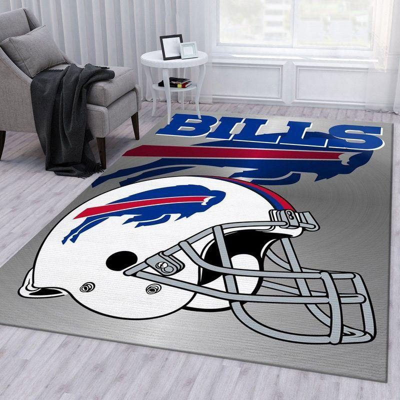 Buffalo Bills Rug NFL Area Rug Dining Room Rug Indoor Indoor Rugs Rectangle Carpet
