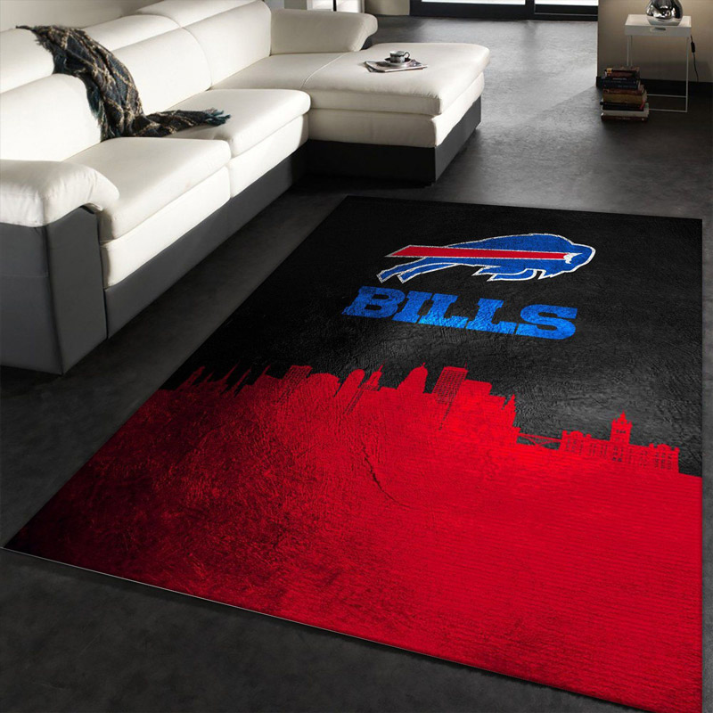 Buffalo Bills Area Rug NFL Area Rug Dining Room Rug Indoor Rug Rectangle Carpet