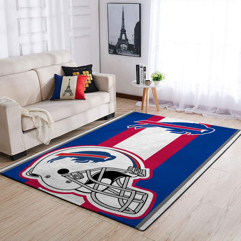 Buffalo Bills Area Rug NFL Area Rug Living Room Area Rug Indoor Rug Rectangle Carpet