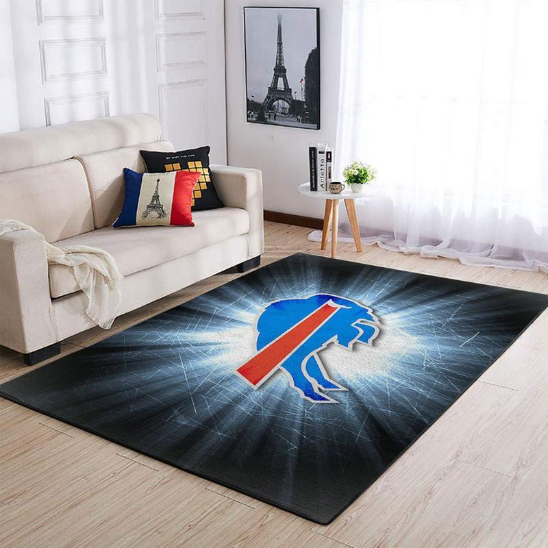 Buffalo Bills Rug NFL Area Rug Bathroom Rugs Indoor Indoor Rug Rectangle Carpet