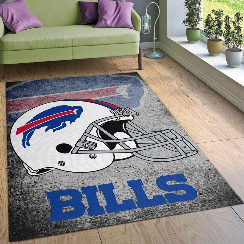 Buffalo Bills Rug NFL Area Rug Kitchen Rug Indoor Rugs Rectangle Carpet