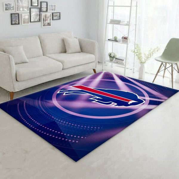 Buffalo Bills Rug NFL Area Rug Living Room Rug Indoor Indoor Rug Rectangle Carpet