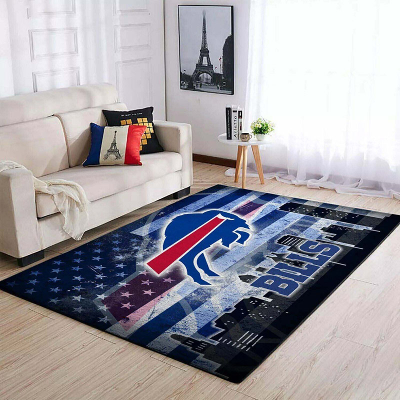 Buffalo Bills Area Rug NFL Area Rug Kitchen Rug Indoor Indoor Rugs Rectangle Carpet