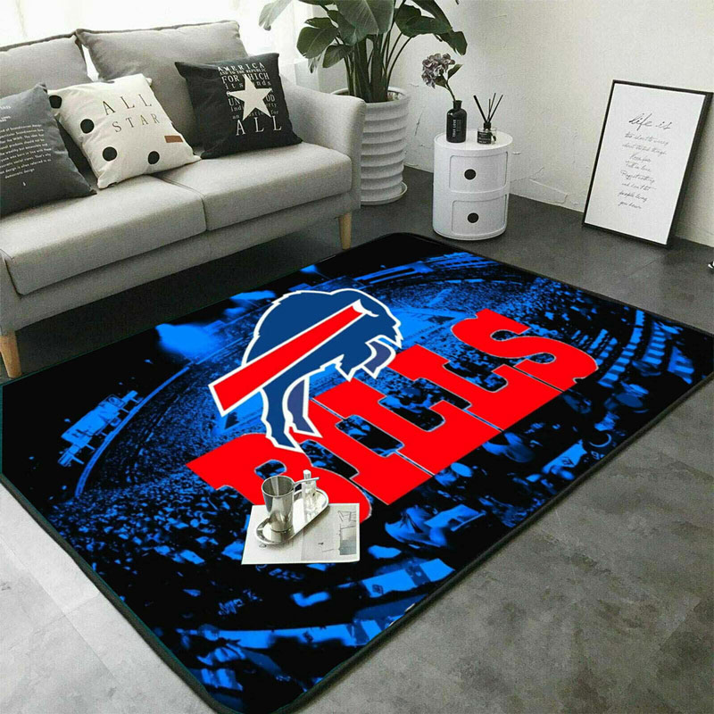 Buffalo Bills Area Rug NFL Area Rug Kitchen Rug Indoor Indoor Rugs Rectangle Carpet