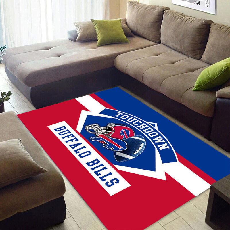 Buffalo Bills Rug NFL Area Rug Dining Room Rugs Indoor Indoor Rug Rectangle Carpet