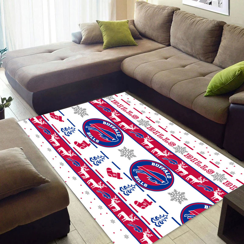 Buffalo Bills Rug NFL Area Rug Living Room Rug Indoor Indoor Rugs Rectangle Carpet