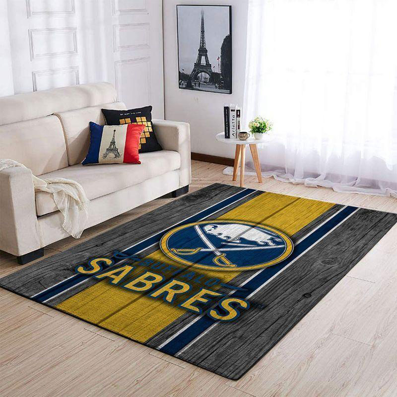 Buffalo Sabres Area Rug NHL Area Rug Bathroom Rugs Indoor Rugs Rectangle Carpet