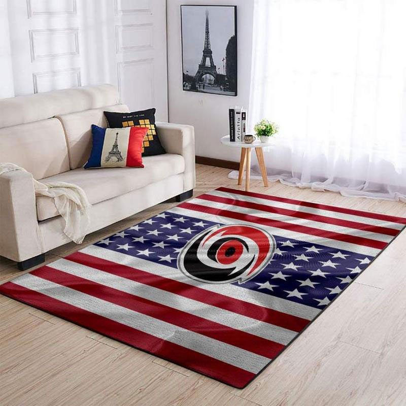 Carolina Hurricanes Rug NHL Area Rug Living Room Area Rug Indoor Rugs Rectangle Carpet