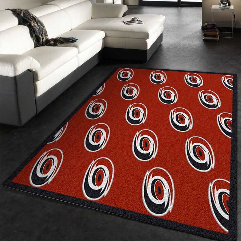 Carolina Hurricanes Area Rug NHL Area Rug Bathroom Rug Indoor Rugs Rectangle Carpet