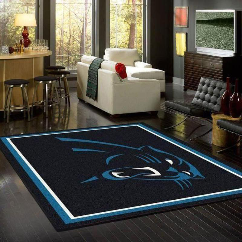Carolina Panthers Area Rug NFL Area Rug Bedroom Area Rug Indoor Rug Rectangle Carpet