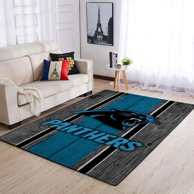 Carolina Panthers Rug NFL Area Rug Bedroom Area Rug Indoor Rug Rectangle Carpet